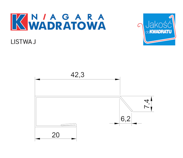 widok projektu listwy j