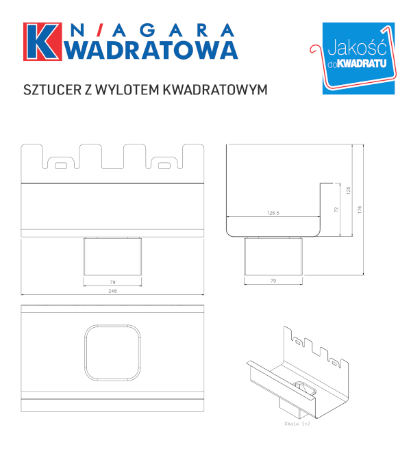 widok projektowy sztucera